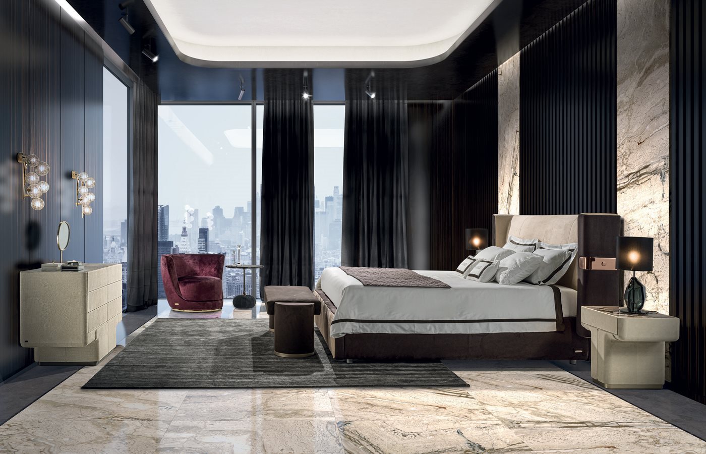 Кровать Longhi Mi Bed Кровать Longhi Mi Bed (Италия)