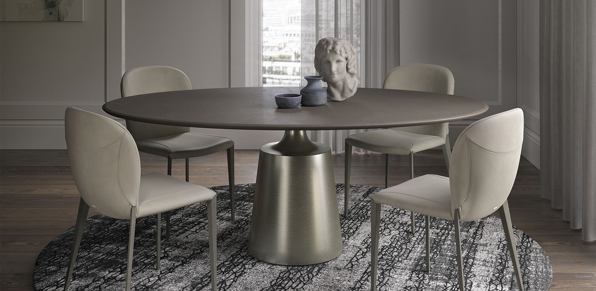 Стол Cattelan Italia Yoda Argile Стол Cattelan Italia Yoda Argile (Италия)