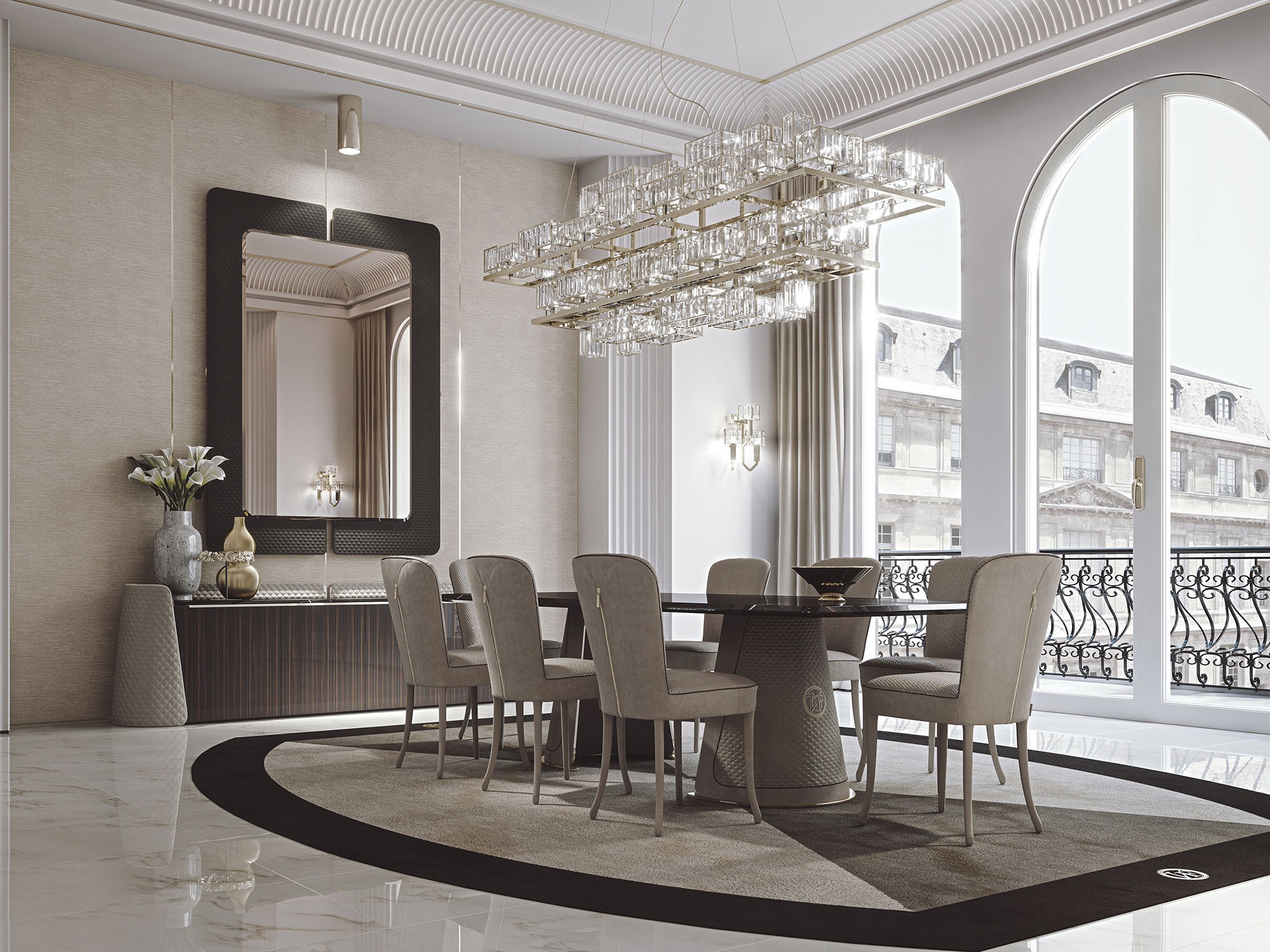Зеркало Vittoria Frigerio Contarini Зеркало Vittoria Frigerio Contarini (Италия)