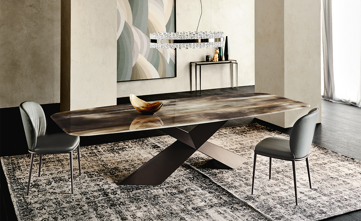 Стол обеденный Cattelan Italia Tyron Crystalart Стол обеденный Cattelan Italia Tyron Crystalart (Италия)