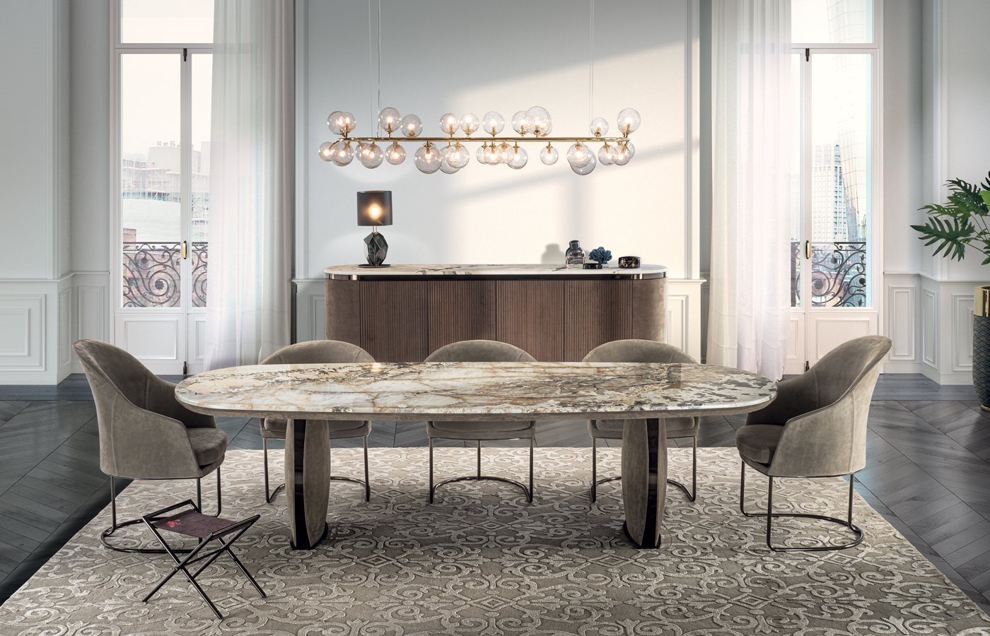 Стол обеденный Longhi Lotus Стол обеденный Longhi Lotus (Италия)