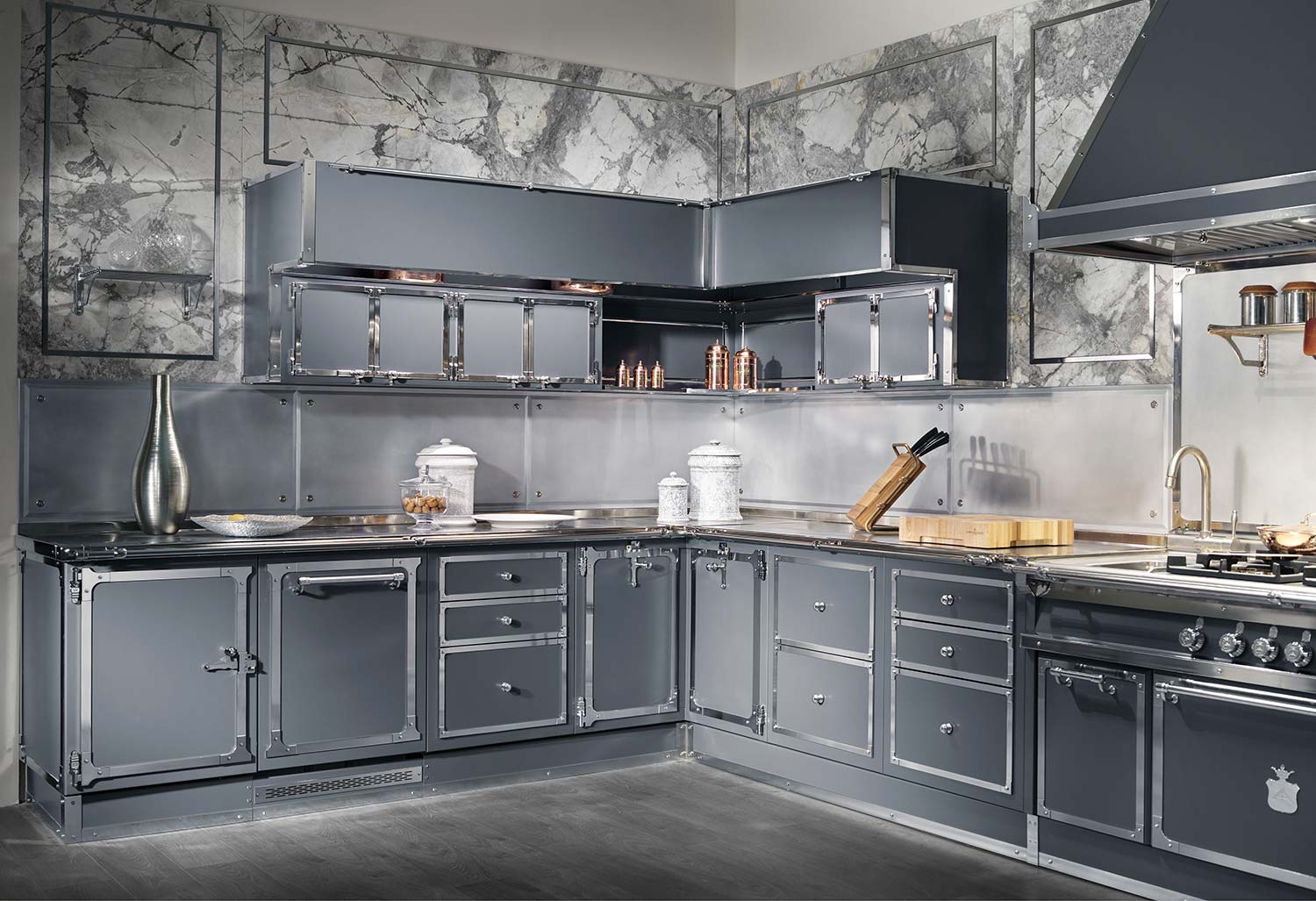 Кухня Officine Gullo Steel Blue Grey Кухня Officine Gullo Steel Blue Grey (Италия)
