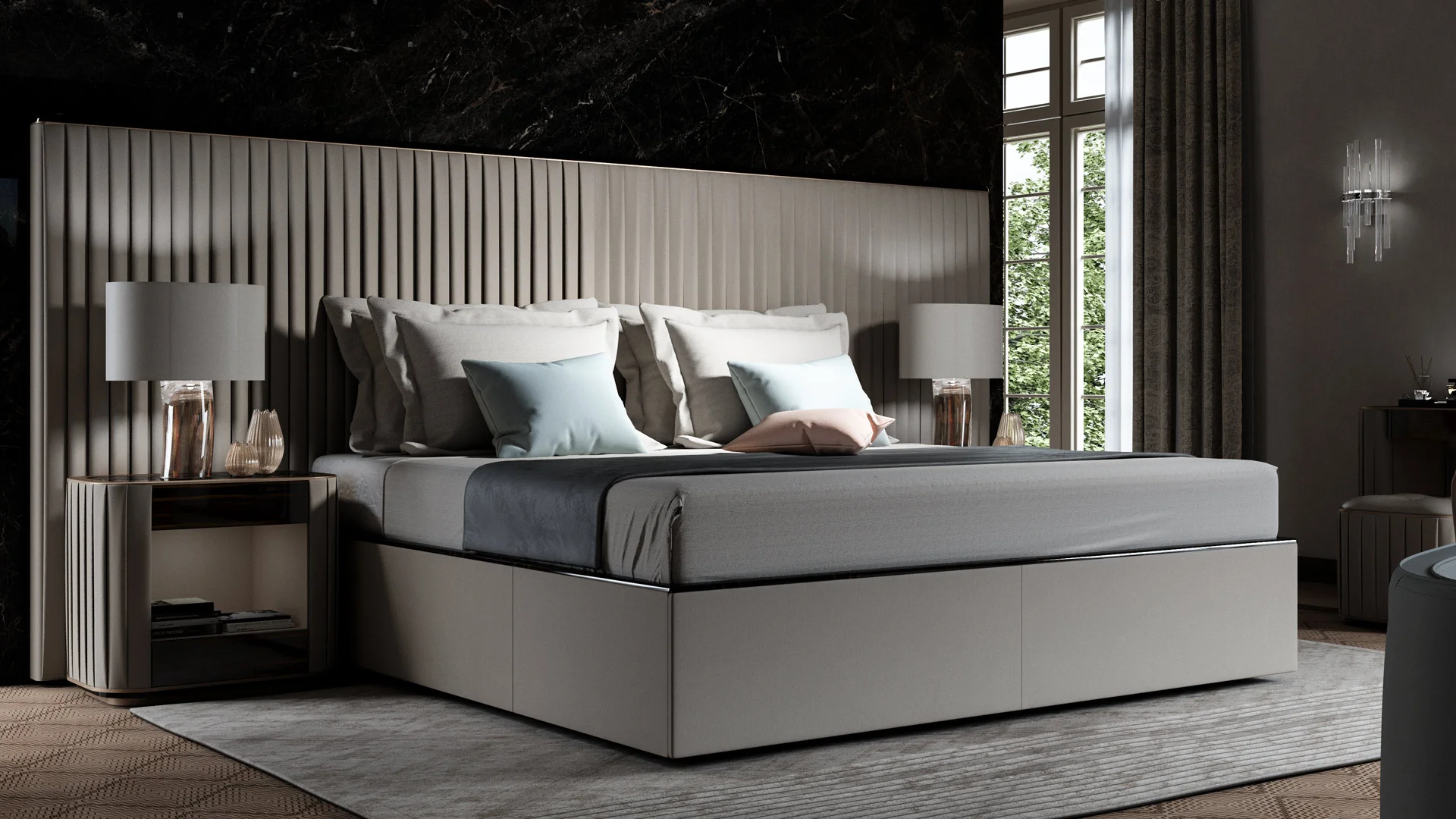 Кровать Reflex & Angelo Plisse XL Кровать Reflex & Angelo Plisse XL (Италия)