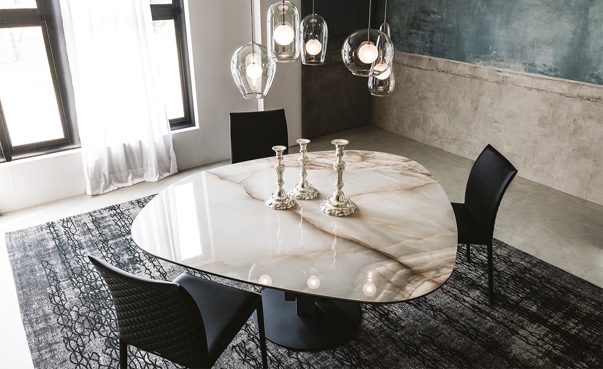 Стол обеденный Cattelan Italia Skyline Keramik Round (Италия)