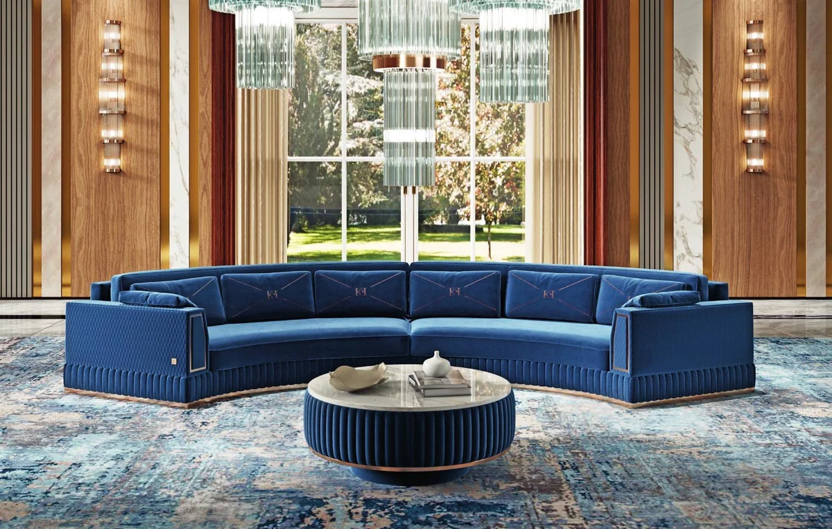 Диван Keoma Luxury Dante Circolare blue Диван Keoma Luxury Dante Circolare blue (Италия)