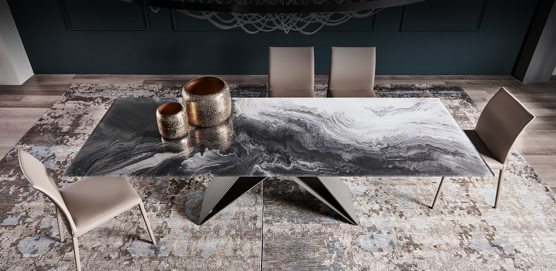 Стол обеденный Cattelan Italia Premier Crystalart Стол обеденный Cattelan Italia Premier Crystalart (Италия)
