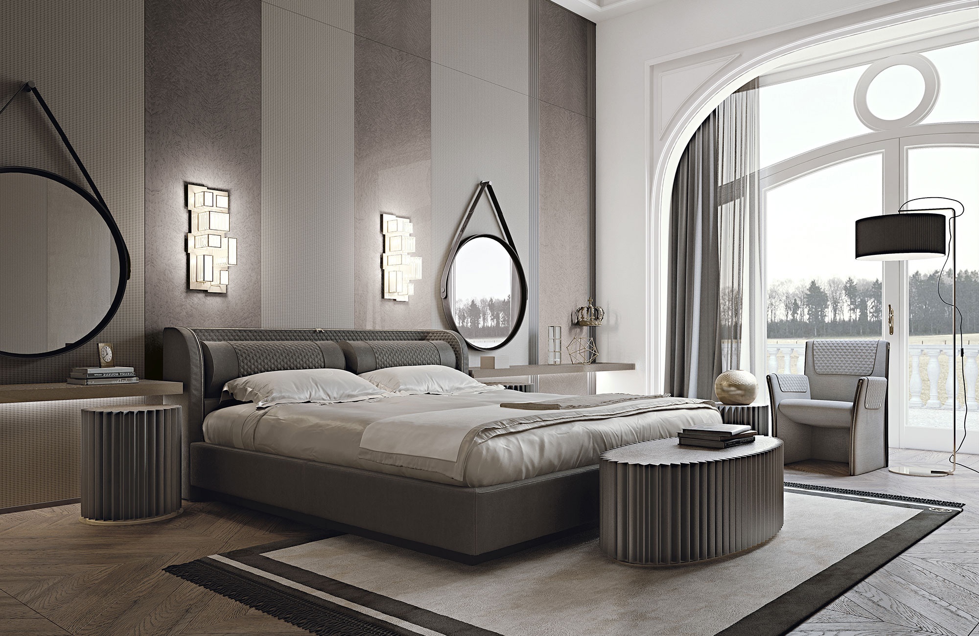 Кровать Vittoria Frigerio Bellini High + Low Кровать Vittoria Frigerio Bellini High + Low (Италия)