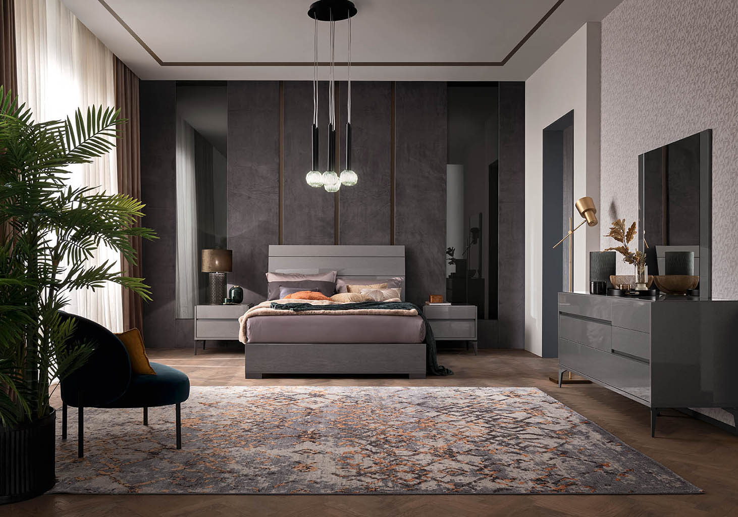 Кровать Alf Graphite Кровать Alf Graphite (Италия)