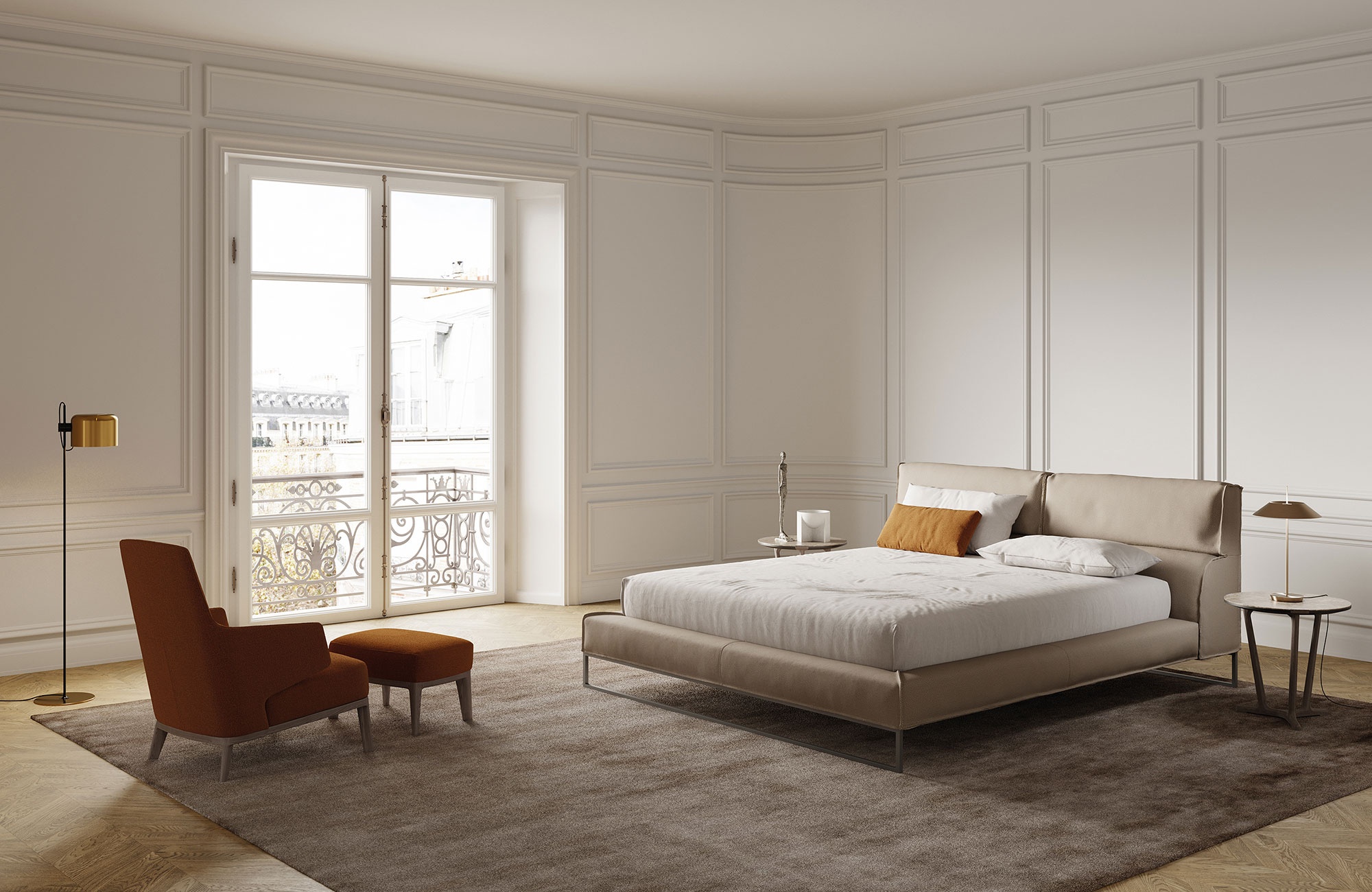 Кровать Frigerio Salotti Cloud Кровать Frigerio Salotti Cloud (Италия)