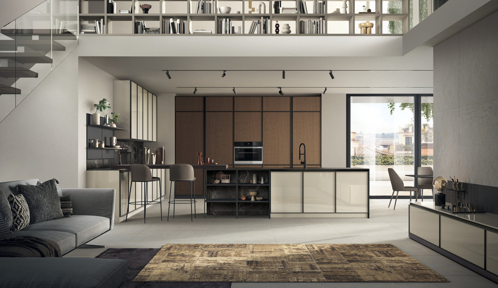 Кухня Scavolini Jeometrica Кухня Scavolini Jeometrica (Италия)