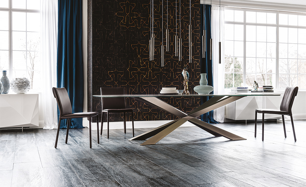 Стол обеденный Cattelan Italia Spyder Keramik Стол обеденный Cattelan Italia Spyder Keramik (Италия)