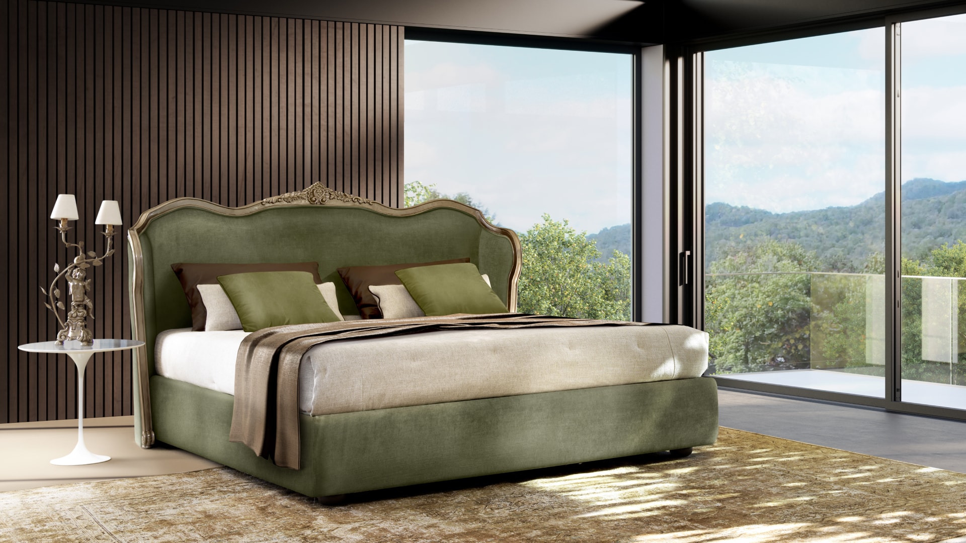 Кровать Andrea Fanfani Tornabuoni Atelier S381 Кровать Andrea Fanfani Tornabuoni Atelier S381 (Италия)