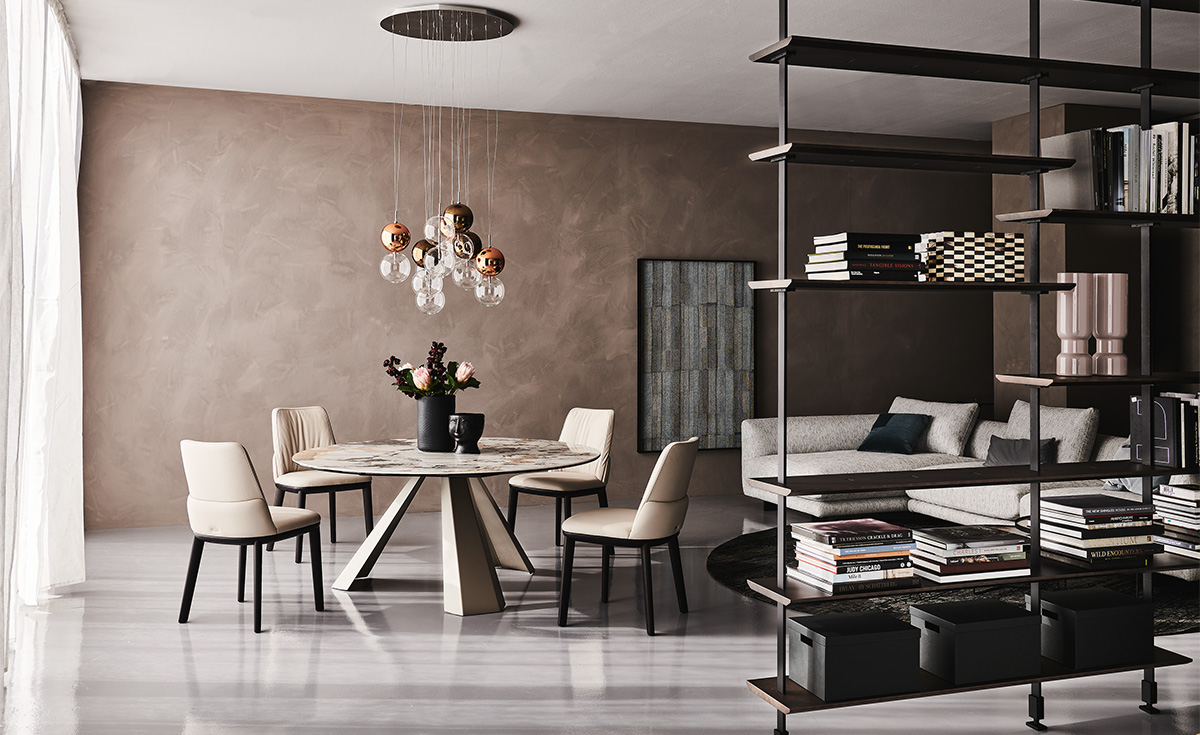 Стол обеденный Cattelan Italia Eliot Keramik круглый (Италия)