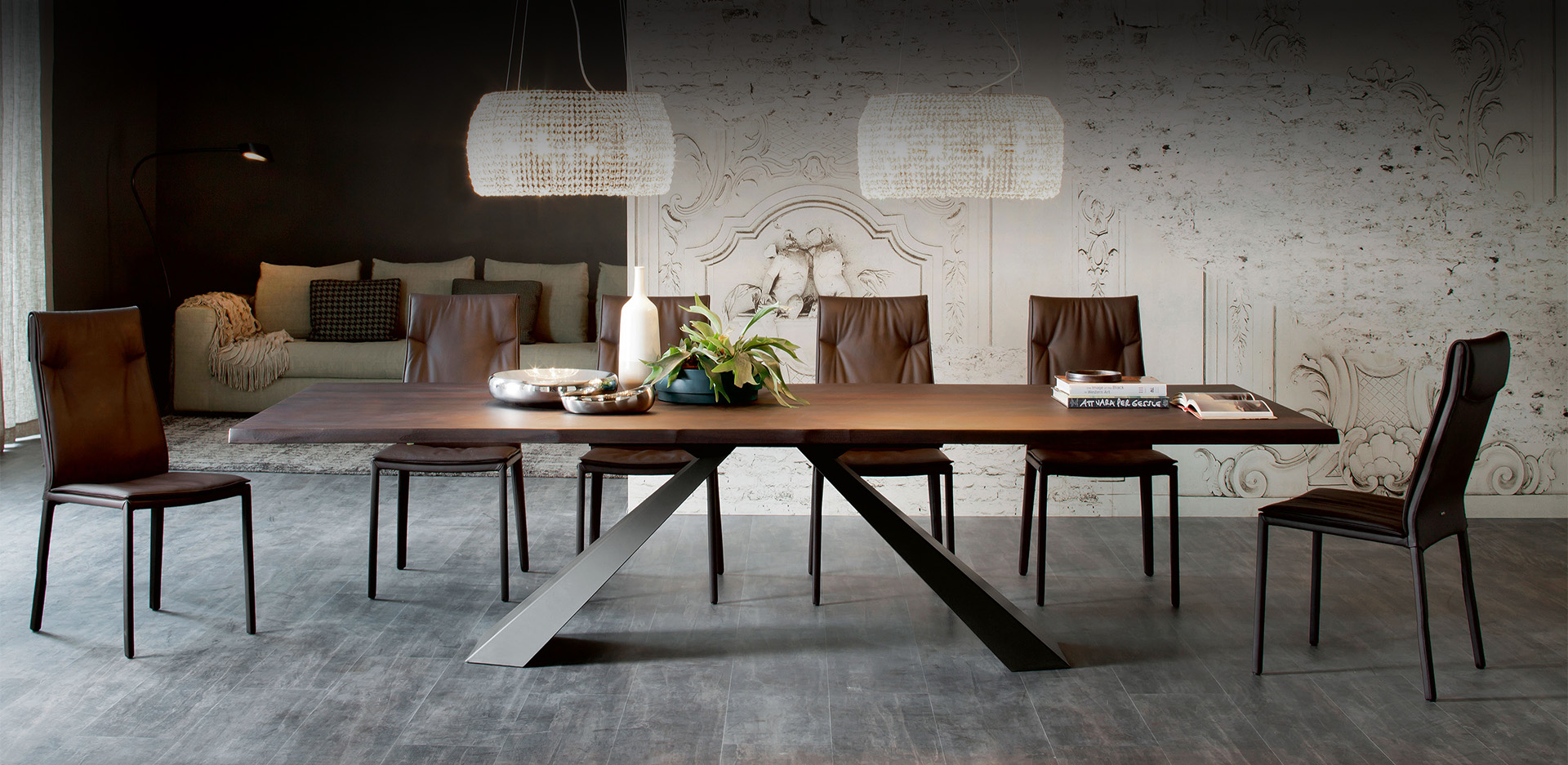 Стол обеденный Cattelan Italia Eliot Wood Стол обеденный Cattelan Italia Eliot Wood (Италия)