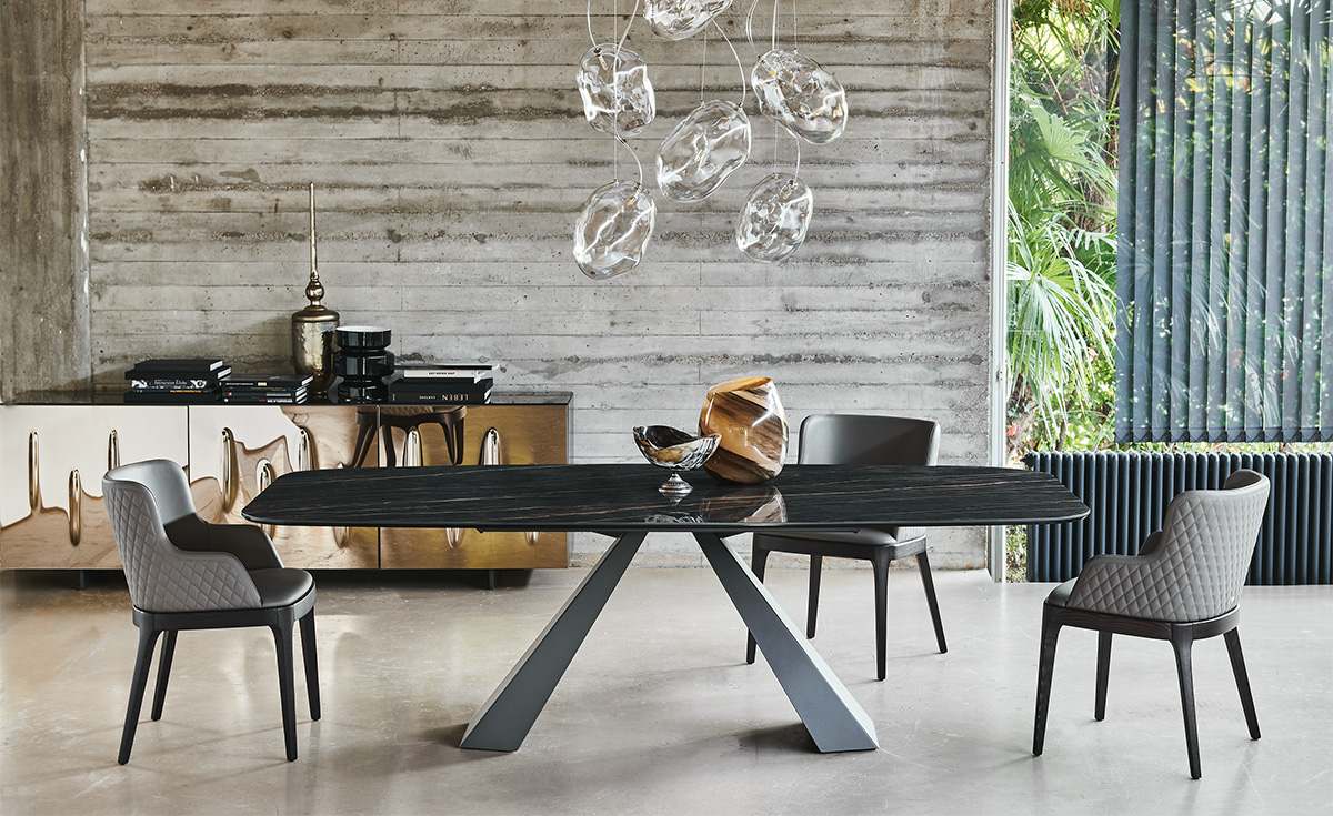 Стол обеденный Cattelan Italia Eliot Keramik Стол обеденный Cattelan Italia Eliot Keramik (Италия)