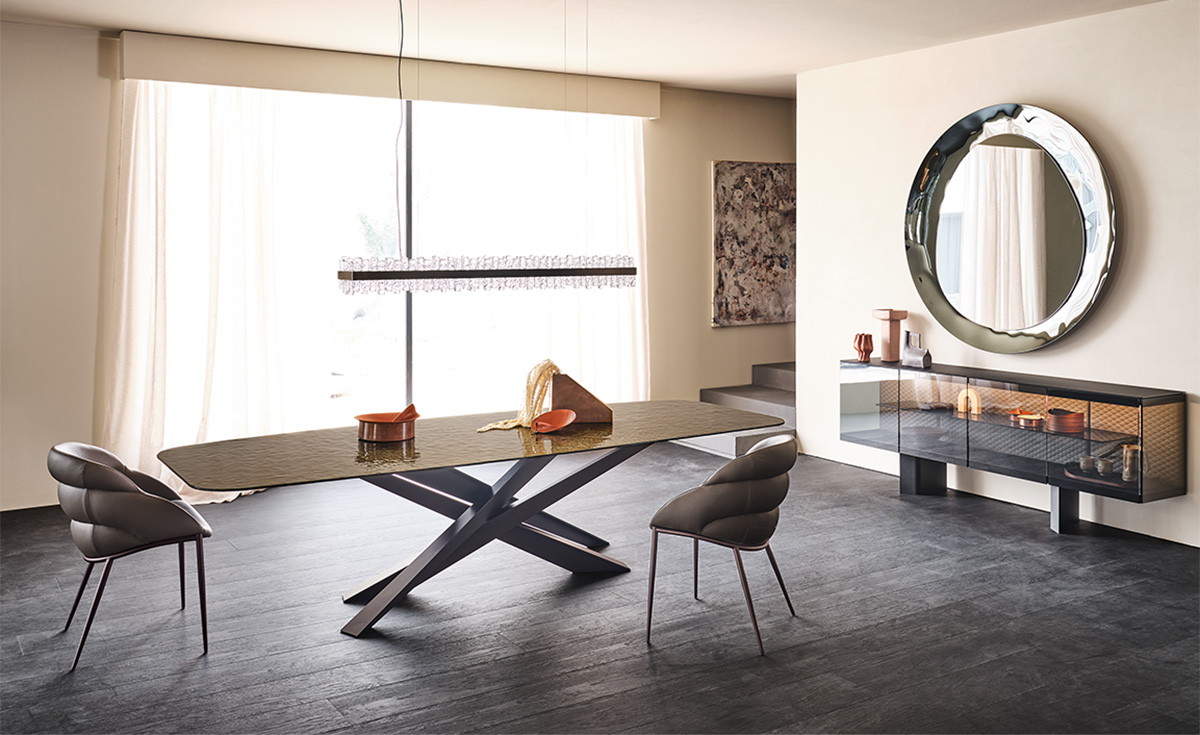 Стол обеденный Cattelan Italia Lancer Moonglass Стол обеденный Cattelan Italia Lancer Moonglass (Италия)