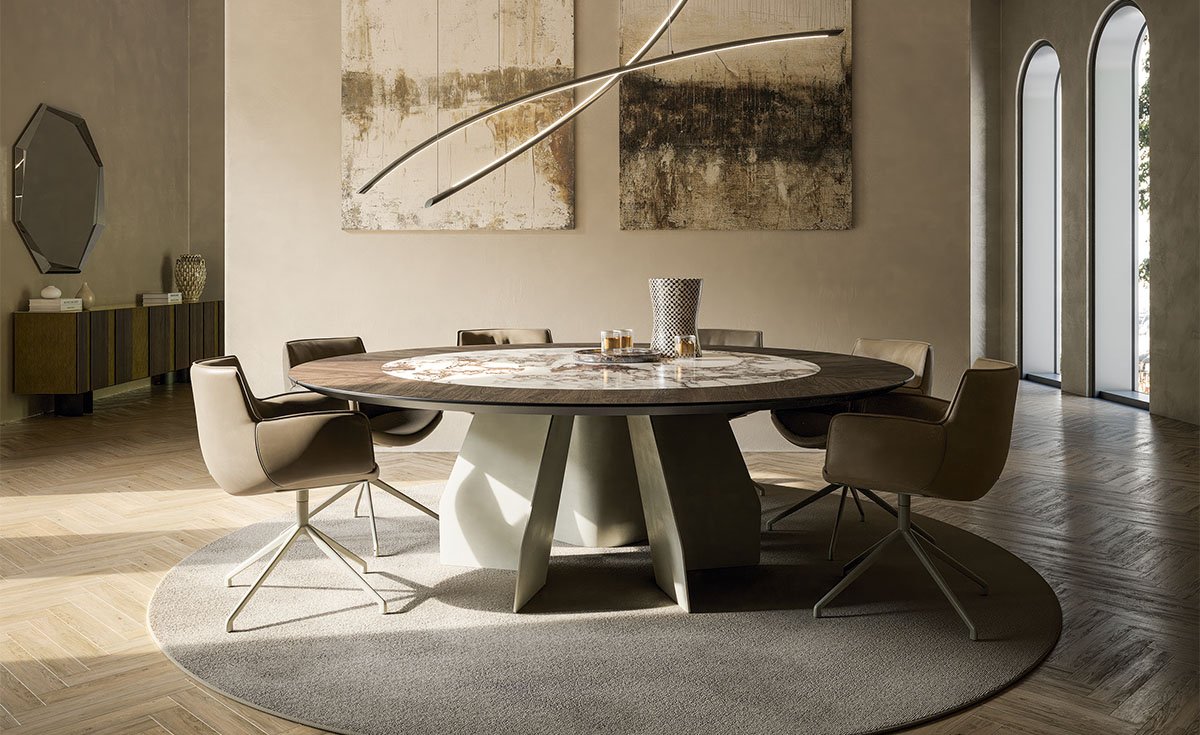 Стол Cattelan Italia Senator Ker-Wood Round Стол Cattelan Italia Senator Ker-Wood Round (Италия)