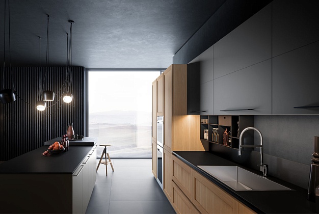 Кухня Armony Cucine Etro Grey 1 Кухня Armony Cucine Etro Grey (Италия) 1