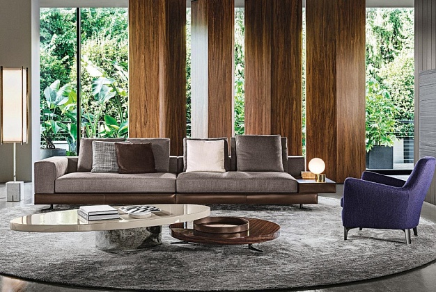 Мягкая мебель Minotti White Saddle-Hide 1 Мягкая мебель Minotti White Saddle-Hide (Италия) 1