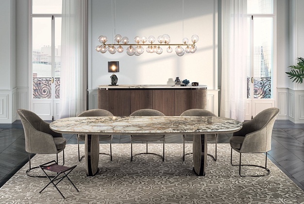 Стол обеденный Longhi Lotus 1 Стол обеденный Longhi Lotus (Италия) 1