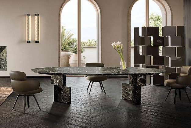 Стол обеденный Minotti Nico 7 Стол обеденный Minotti Nico (Италия) 7