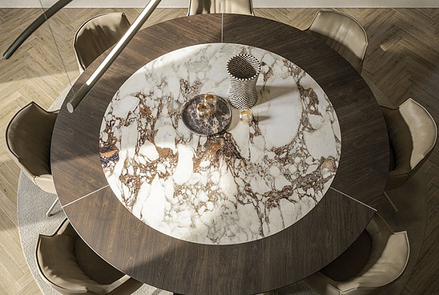 Стол Cattelan Italia Senator Ker-Wood Round 2 Стол Cattelan Italia Senator Ker-Wood Round (Италия) 2