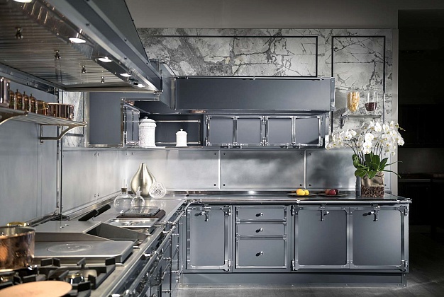 Кухня Officine Gullo Steel Blue Grey 2 Кухня Officine Gullo Steel Blue Grey (Италия) 2