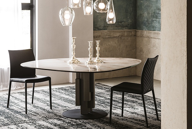 Стол обеденный Cattelan Italia Skyline Keramik Round 2 Стол обеденный Cattelan Italia Skyline Keramik Round (Италия) 2