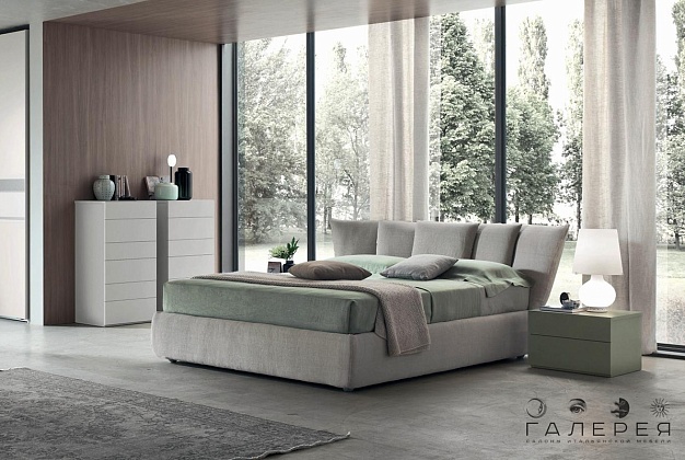 Кровать Maronese / ACF Ninfea серая 1 Кровать Maronese / ACF Ninfea серая (Италия) 1