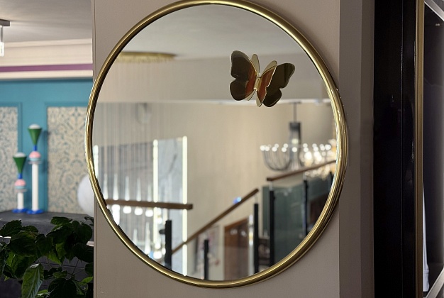 Зеркало круглое Ghidini 1961 Butterfly 1 Зеркало круглое Ghidini 1961 Butterfly (Италия) 1