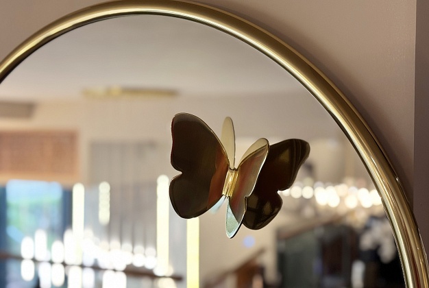 Зеркало круглое Ghidini 1961 Butterfly 2 Зеркало круглое Ghidini 1961 Butterfly (Италия) 2