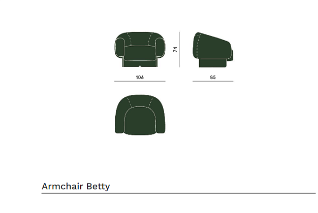 Кресло и пуф Carpanese Betty 4 Кресло и пуф Carpanese Betty (Италия) 4