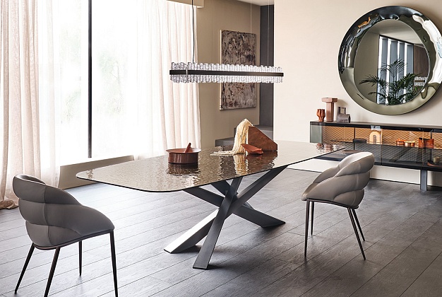 Стол обеденный Cattelan Italia Lancer Moonglass 2 Стол обеденный Cattelan Italia Lancer Moonglass (Италия) 2