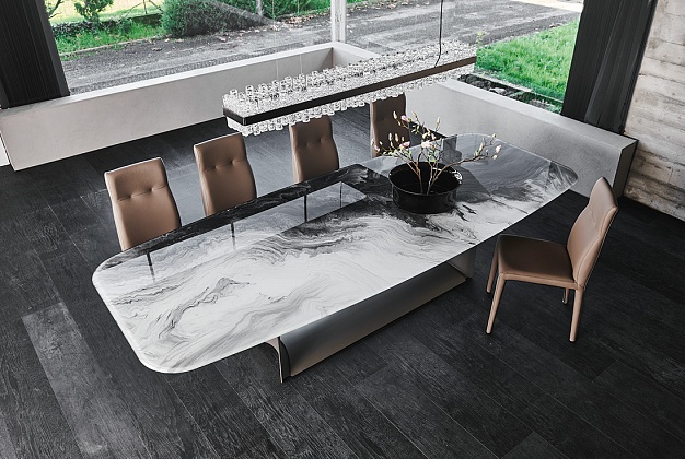 Стол обеденный Cattelan Italia Dragon Crystalart 1 Стол обеденный Cattelan Italia Dragon Crystalart (Италия) 1