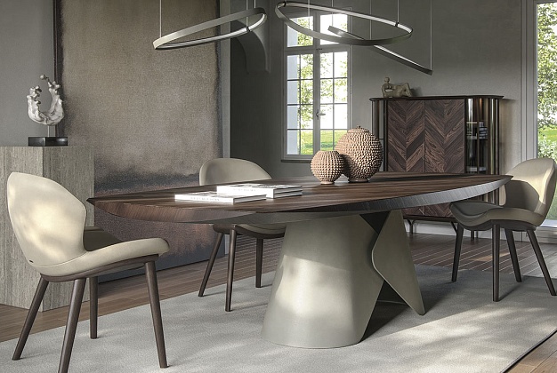 Стол обеденный Cattelan Italia Skyline Wood 2 Стол обеденный Cattelan Italia Skyline Wood (Италия) 2