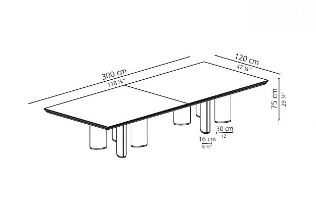 Стол обеденный Casamilano Arne 3 Стол обеденный Casamilano Arne (Италия) 3