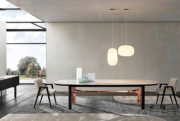 Стол обеденный Minotti Dan 1 Стол обеденный Minotti Dan (Италия) 1