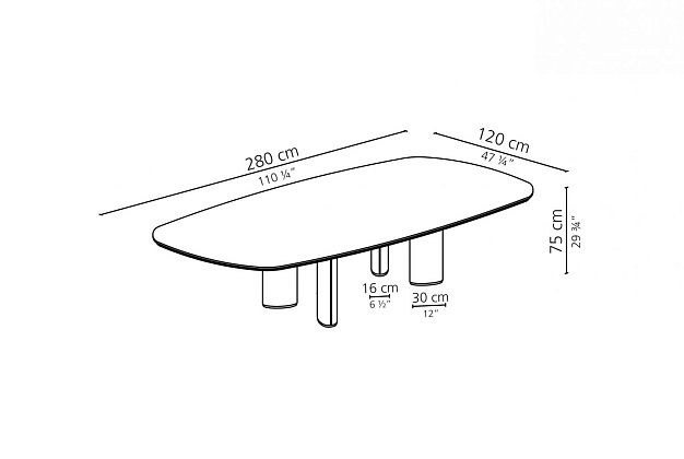 Стол обеденный Casamilano Arne 4 Стол обеденный Casamilano Arne (Италия) 4